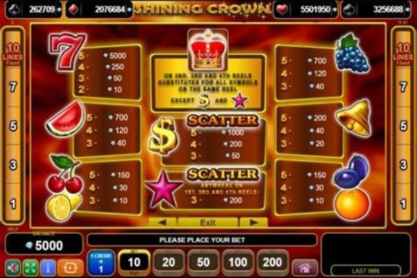 Shining Crown Рокс Казино